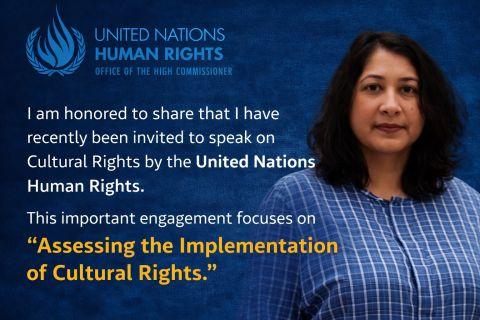 Dr. Shahida Khanom invited to speak on Cultural Rights by UN Human Rights